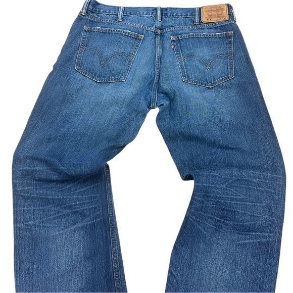 Levi's 514 Jeans Mens Size 38 X 32 Blue Straight Leg Fit Medium Wash Denim - Picture 7 of 14